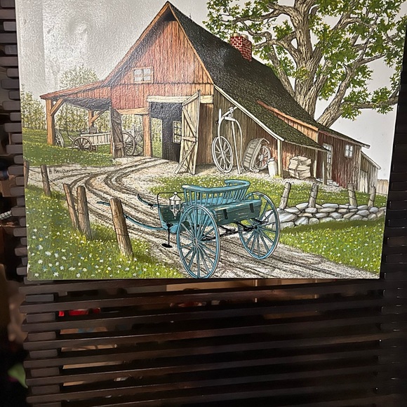 !!!! H. Hargrove canvas painting original no frame!!! - Picture 8 of 10